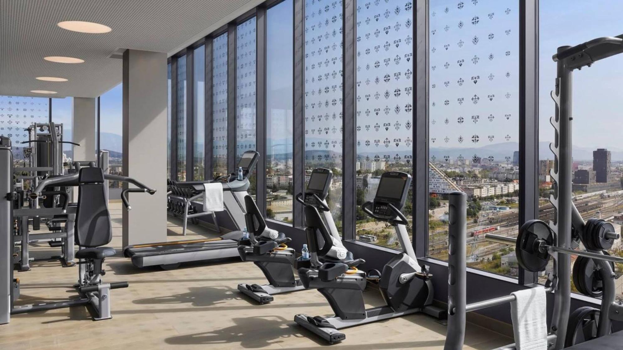 Intercontinental - Ljubljana By Ihg Hotel Luaran gambar The gym at the 101